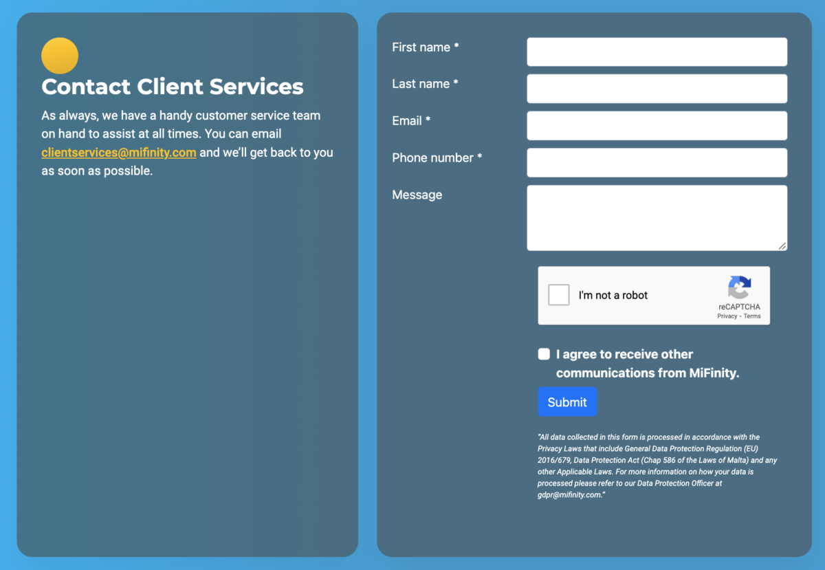 MiFinity Review 2022 • Detailed Overview • eWalletOptimizer