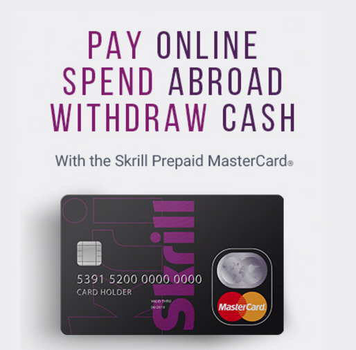 Paysafe and MasterCard - Skrill Prepaid Card