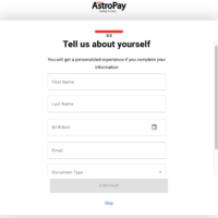 AstroPay Personal Details