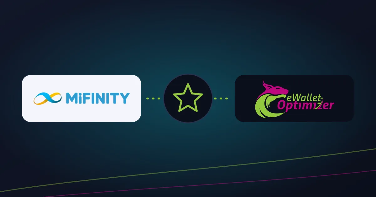 MiFinity and eWallet-Optimizer logos linked by a star