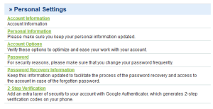 ecoPayz Two-Step Authentication