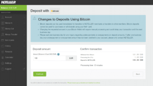 NETELLER Bitcoin - step 2