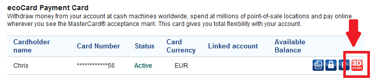 ecoPayz MasterCard Security - Additional Information