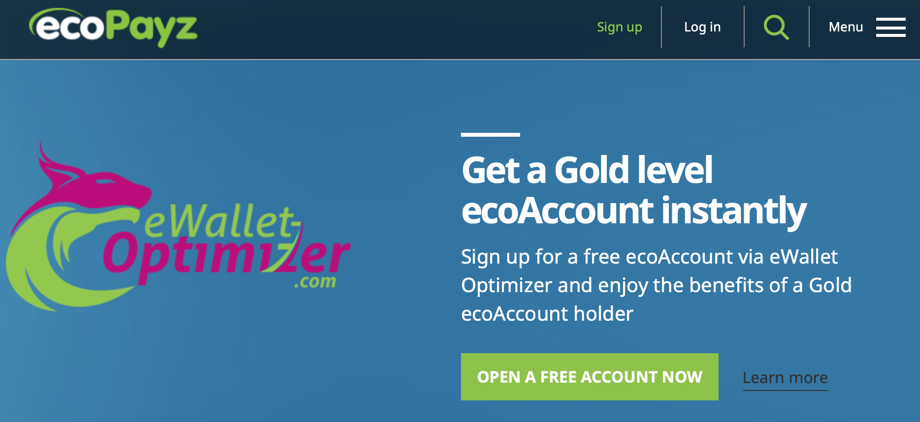 ecoPayz Banner