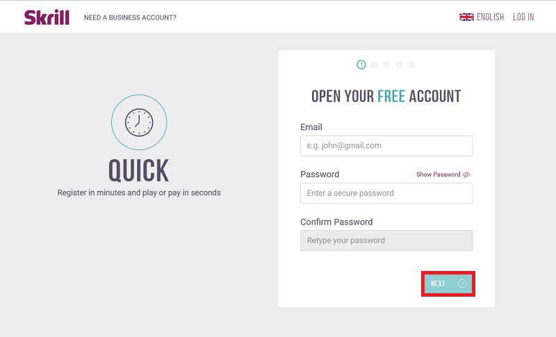 Skrill account registration - how to sign up for Skrill